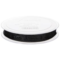 Produkt Wstążka organza w paski, wstążka prezentowa, czarna, szerokość 15 mm, długość 20 m