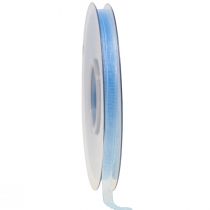 Produkt Wstążka z organzy wstążka prezentowa jasnoniebieska wstążka niebieska krajka 6mm 50m