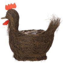 Produkt Wielkanocny koszyczek do sadzenia z pnączami i dekoracją w postaci kurczaka, 36 cm