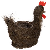 Produkt Wielkanocny koszyczek do sadzenia z pnączami i dekoracją w postaci kurczaka, 36 cm