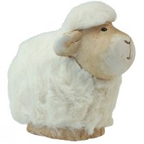 Produkt Dekoracja wielkanocna owca dekoracja ceramiczna Krem wielkanocny 9,5×6×9cm 4szt