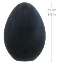 Produkt Pisanka plastikowa ozdoba jajko czarne flokowane 25cm
