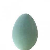 Produkt Jajko wielkanocne plastikowe szaro-zielone deco jajko zielone flokowane 25cm