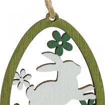 Pisanka do zawieszenia Ozdoba wielkanocna drewniana zawieszka 5×7cm 12szt