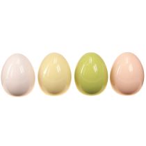Produkt Pisanki pisanki ceramiczne pastelowe błyszczące różne 8×10cm 4 szt