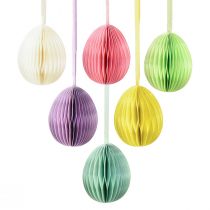 Produkt Pisanki do powieszenia w kształcie plastra miodu, dekoracja, kolorowe 8cm, 6 szt.