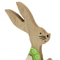 Produkt Zajączek wielkanocny wykonany z drewna siedzącego 11cm 8 szt