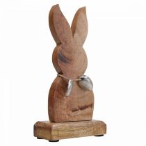 Produkt Zając wielkanocny drewniany z jajkami metal, dekoracja stołu Wielkanoc W20,5cm