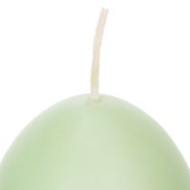 Produkt Świece wielkanocne, jajowate, zielone, 9cm, 20h, 6 szt.