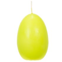 Produkt Świece wielkanocne w kształcie jajka, świece wielkanocne w kształcie jajka, limonkowo-zielone, 9cm, 20h, 6 szt.