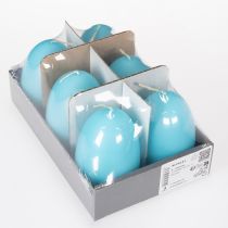 Produkt Świeca w kształcie jajka wielkanocnego - Pomysł na świąteczny design na radosne świętowanie Wielkanocy - 9 cm - 20 h - 6 szt.
