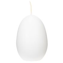 Produkt Świece w kształcie jajek wielkanocnych, specjalne świece na Wielkanoc, białe, 9 cm, 6 sztuk