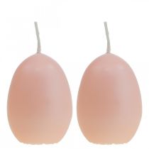 Świece wielkanocne w kształcie jajka, świece w kształcie jajka Wielkanocna brzoskwinia Ø4,5cm W6cm 6szt