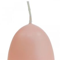 Świece wielkanocne w kształcie jajka, świece w kształcie jajka Wielkanocna brzoskwinia Ø4,5cm W6cm 6szt