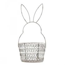 Koszyczek wielkanocny koszyk druciany Easter Bunny Shabby Ø12cm W26,5cm