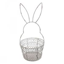 Koszyczek wielkanocny koszyk druciany Easter Bunny Shabby Ø12cm W26,5cm