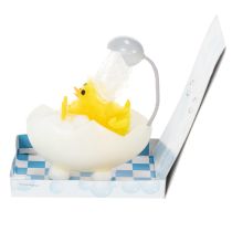 Produkt Wielkanocny kurczaczek z chenille w wannie, żółty, 9 cm