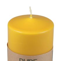 Produkt Świeca okrągła PURE żółte miodowe świece Wenzel 90×70mm