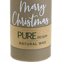 Produkt Świece filarowe PURE Merry Christmas 130/60mm wosk brązowy 4szt