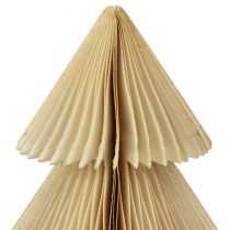 Produkt Papierowa choinka Papierowa choinka kremowa złota wys. 30cm