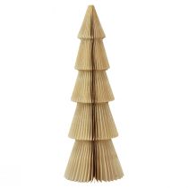 Papierowa choinka Papierowa choinka kremowa, złota W60cm