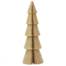 Produkt Choinka Papierowa Mała Kremowa Złota W30cm