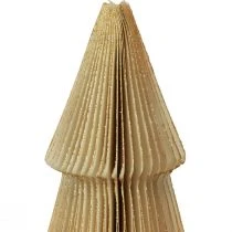 Produkt Choinka Papierowa Mała Kremowa Złota W30cm