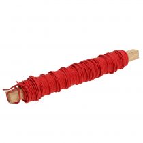 Drut papierowy owinięty Ø0,8 mm 22 m czerwony