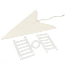 Produkt Biała papierowa gwiazda, 60 cm, zestaw 2 szt., dekoracja świąteczna, gwiazda podświetlana