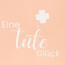 Produkt Torebka prezentowa z nadrukiem "Worek szczęścia" na urocze pomysły na prezent, 12 cm, 12 sztuk