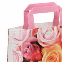 Torba papierowa róża 22cm x 10cm x 28cm 25szt