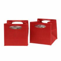 Produkt Donica doniczkowa w torbie papierowej czerwona 12cm 12 szt