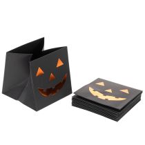 Produkt Doniczka z papierowej torby w kształcie dyni, dekoracja na Halloween, 10 cm, 6 szt.