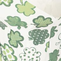 Produkt Doniczka papierowa z motywem koniczyny, dekoracja noworoczna, 12 cm, 12 sztuk