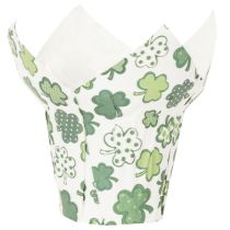 Produkt Doniczka papierowa z motywem koniczyny, dekoracja noworoczna, 12 cm, 12 sztuk