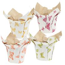 Doniczka papierowa Ø12cm W9cm z wzorem 8szt