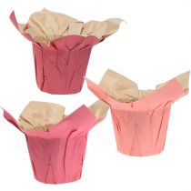 Doniczka papierowa różowa Ø12cm 12szt.