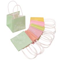 Produkt Torebka prezentowa z kwiatowym wzorem, mała torebka prezentowa na specjalne okazje, 12 cm, 12 sztuk