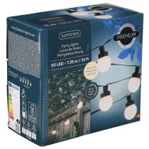 Produkt Oświetlenie imprezowe łańcuch świetlny LED kula ciepła biel Dł. 735 cm