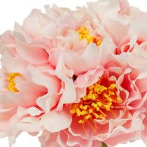 Paeonia piwonia sztuczny kwiat Peonia różowa Ø6cm 28cm 7szt