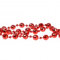 Produkt Girlanda perłowa Ozdoba choinkowa czerwona 7m