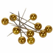 Produkt Szpilki z łbem perłowym Złota Ø15mm 75mm
