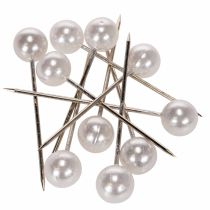 Produkt Szpilki z łbem perłowym Biały Ø15mm 75mm