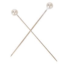 Produkt Białe szpilki z główką perłową, Ø4mm, 40mm