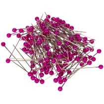 Produkt Szpilki florystyczne z perłową główką, różowe, Ø4mm, 40mm, 150 sztuk