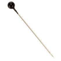 Produkt Czarne szpilki florystyczne z główką perłową, Ø4mm, 40mm, 150 sztuk