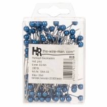 Produkt Igły z główką perłową Ø6mm 65mm niebieskie