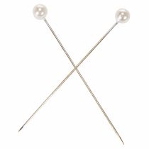 Produkt Szpilki z główką perłową Ø6mm 65mm białe