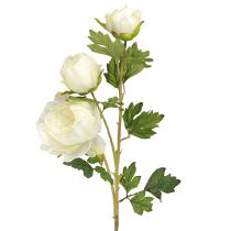 Produkt Sztuczne Piwonie z 3 Kwiatami Biały Krem 81cm 2szt