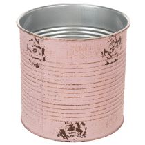 Produkt Doniczka, antyczna róża, ozdobne pudełko metalowe, vintage, Ø15,5cm, wys.15cm